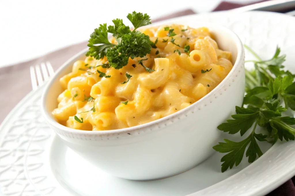 Served mac cheese