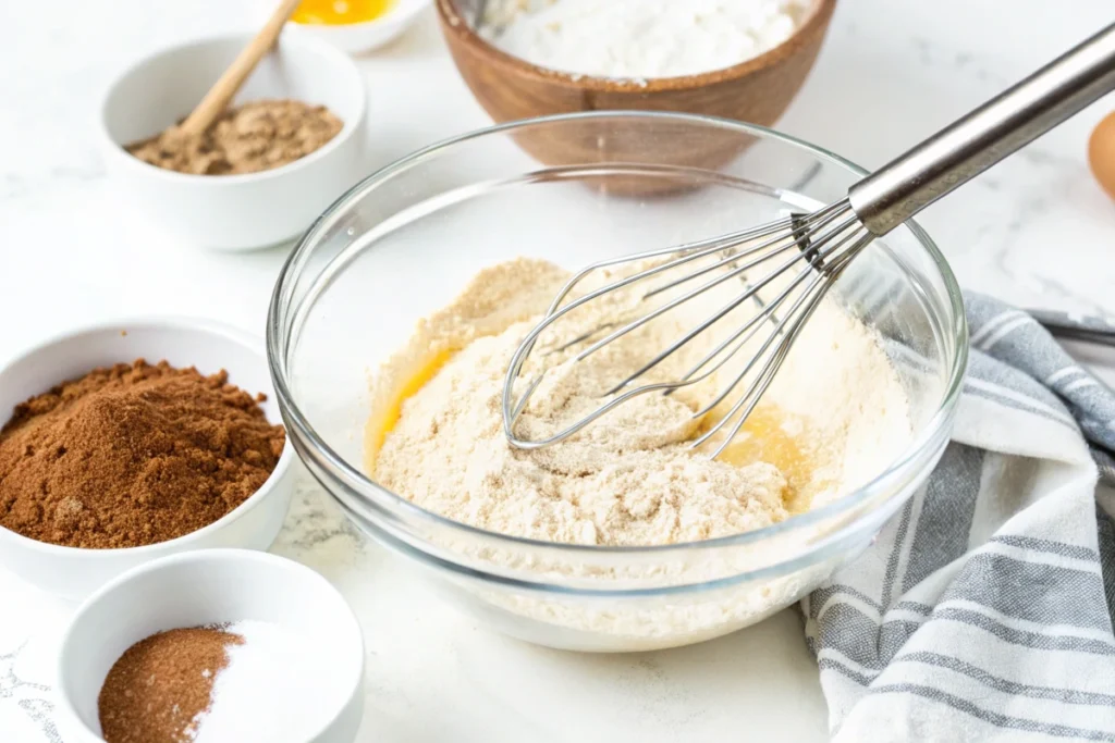 Mixing Churro Crust Ingredients