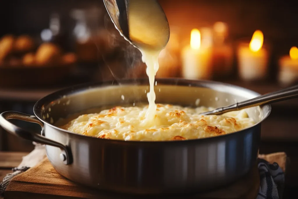 A creamy bowl of rice pudding garnished with fresh berries and a drizzle of honey, showcasing a healthy twist on this classic dessert. Is rice pudding healthy? This dish proves it can be nutritious and delicious with mindful preparation