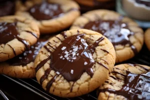 Gluten-free cookies with golden edges and a soft, chewy center.