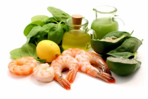 Proper storage of homemade fish food in labeled glass containers